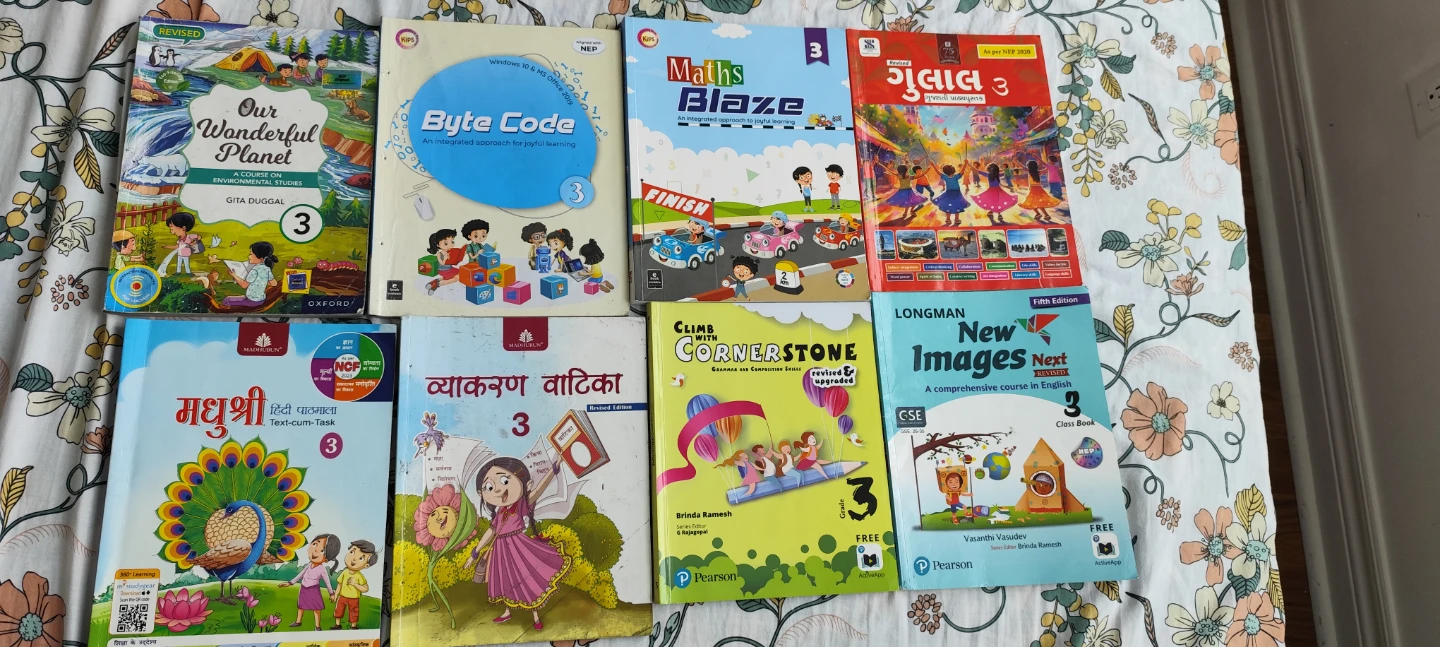 Grade 3 CBSE NCERT INDIAN Curriculum School Books Bundle
