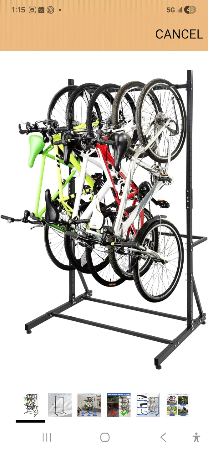 4-Bike Vertical Storage Rack