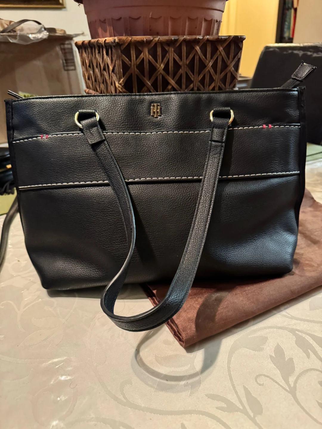 Tommy Hilfiger Black Tote Bag