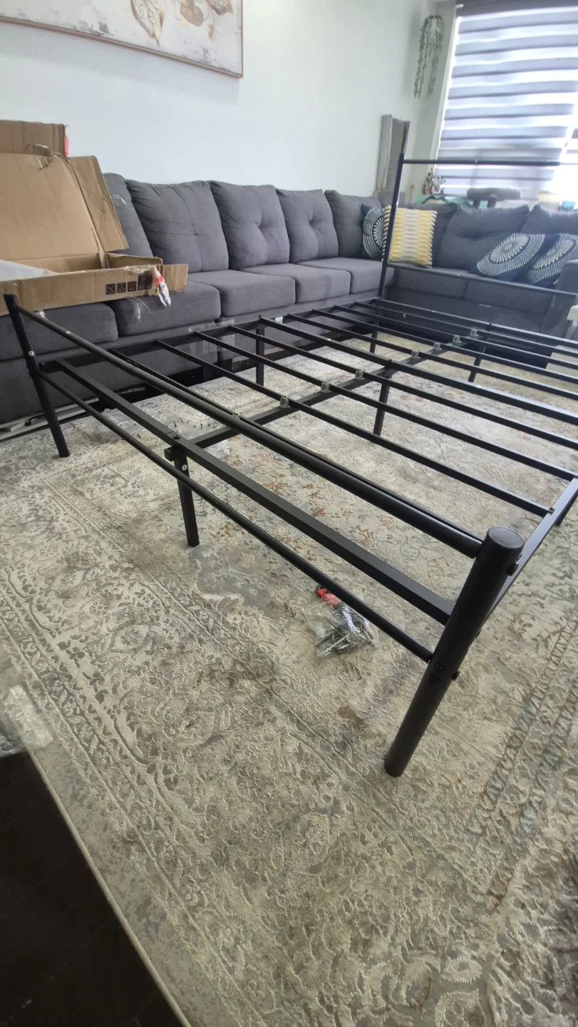 Black Metal Bed Frame - photo 2