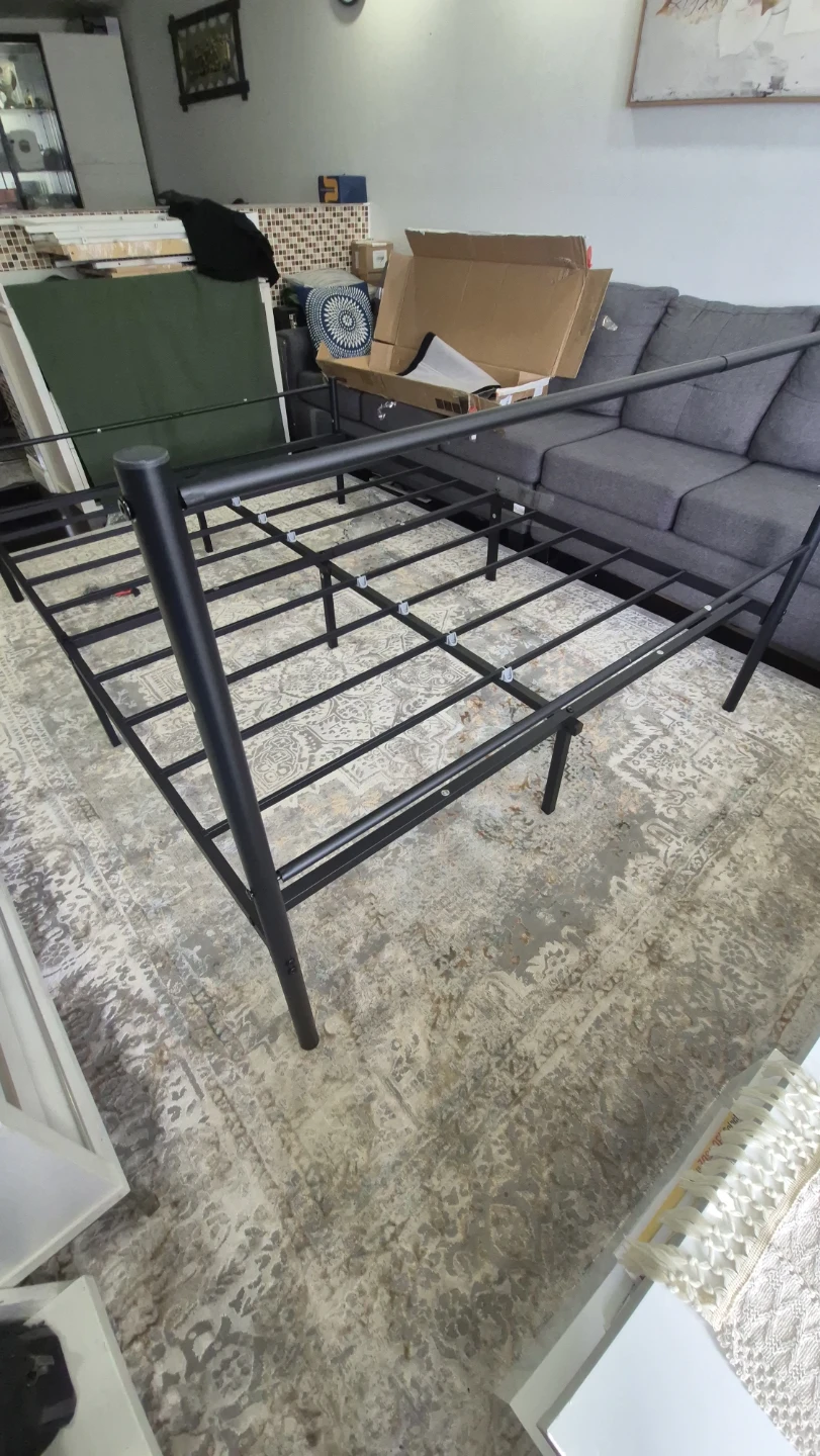 Black Metal Bed Frame - photo 3