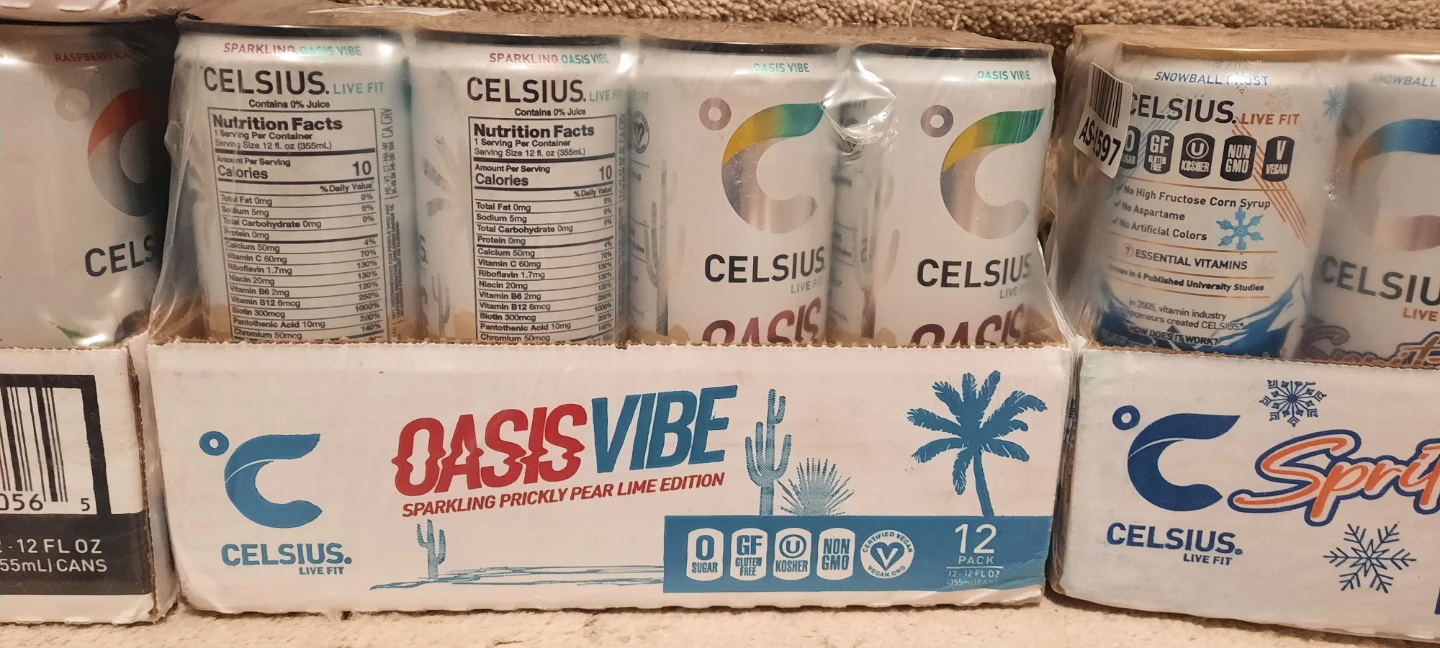 New Celsius Energy Drink Cases x5 - photo 5