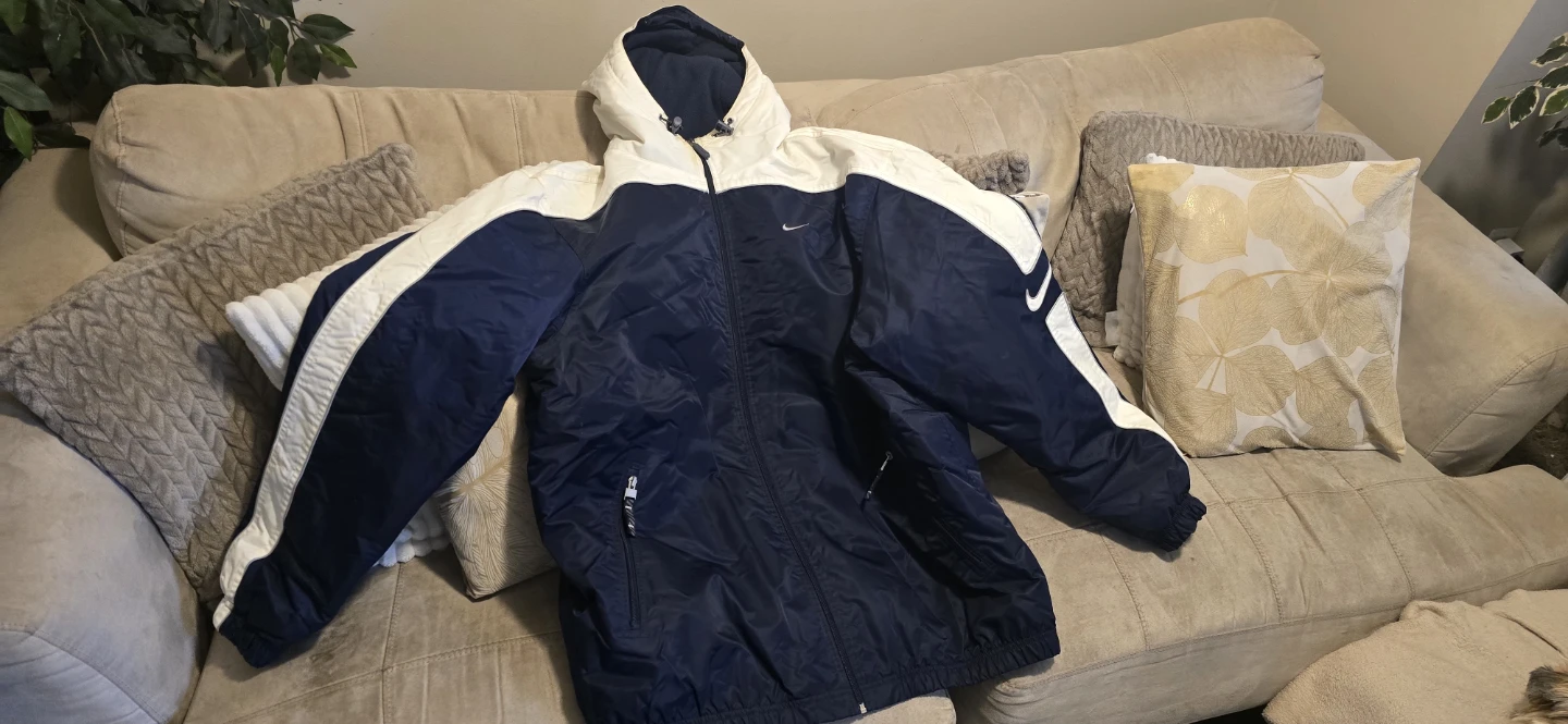 Nike Hooded Jacket Navy/White - photo 2