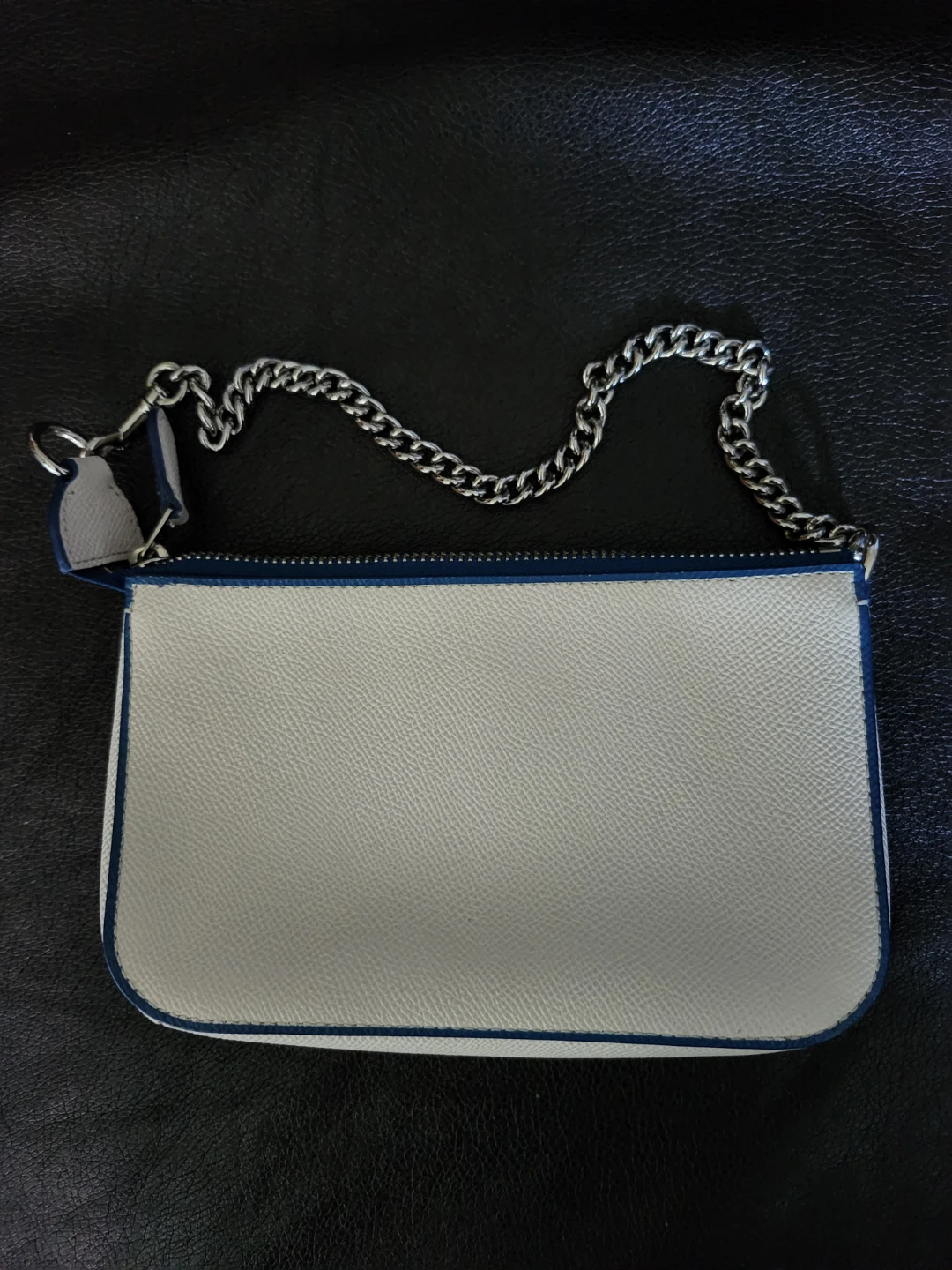 Coach White Perforated Leather Wristlet Pouch - photo 2
