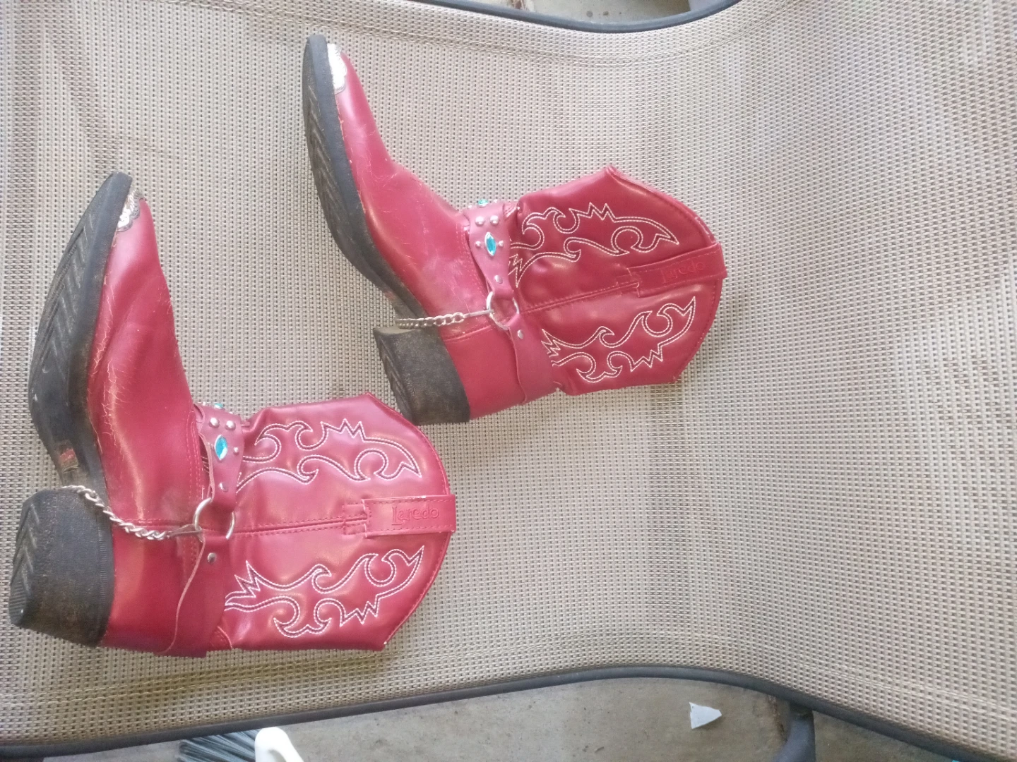 Laredo Red Cowboy Boots Child Size 3D
