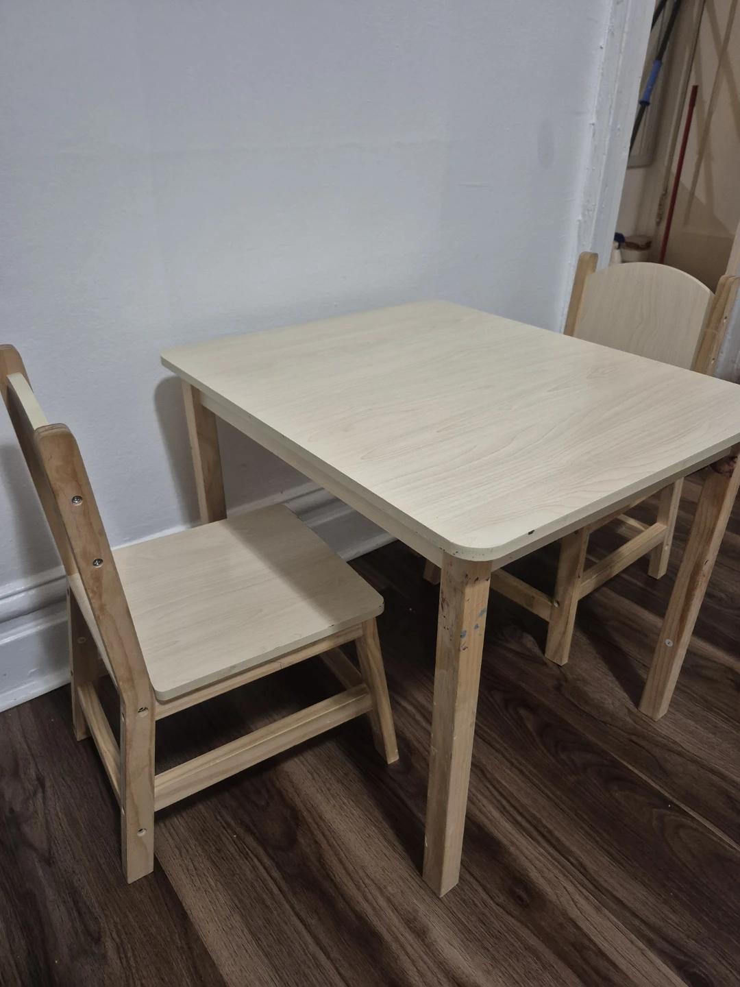 Children's Wooden Table and 2 Chairs Set - photo 2