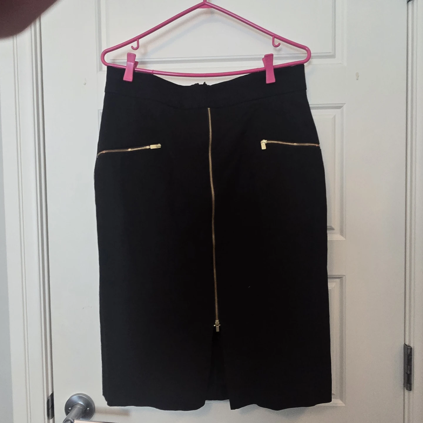 Banana Republic Black Pencil Skirt with Zip Detail