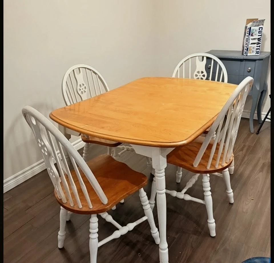 Dining Table and 4 Chairs Set