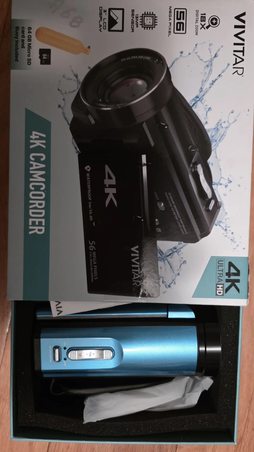 Vivitar 4K Camcorder with 64GB Micro SD Card and Buoy - photo 2