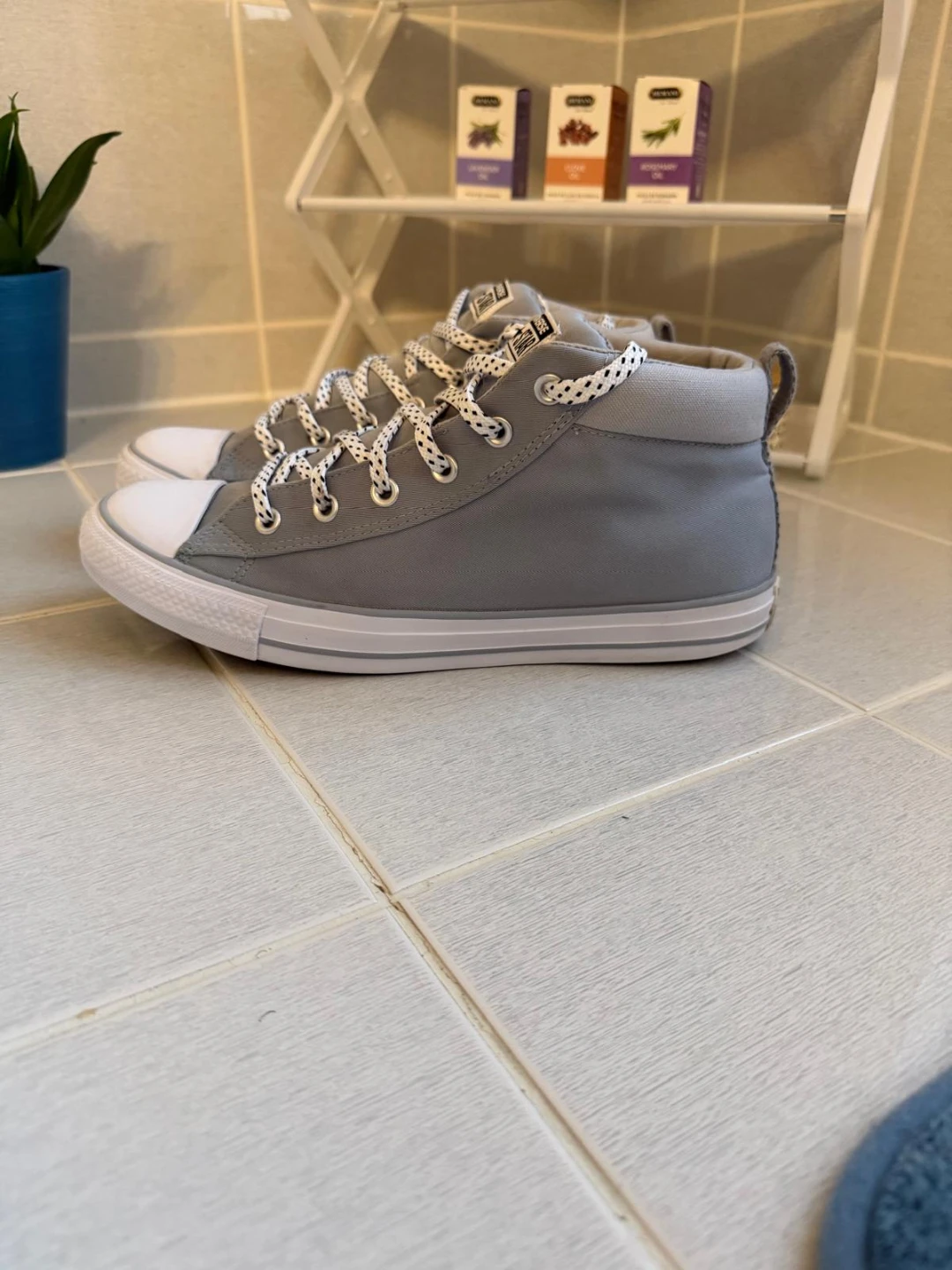 Converse All Star Mid Top Sneakers - Grey - photo 4