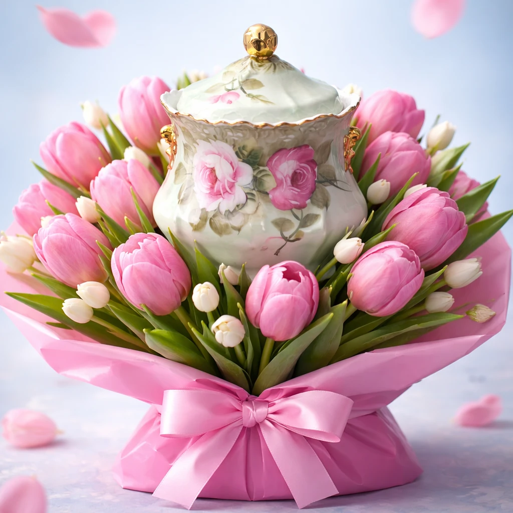 Vintage Sefton Chers Lidded Jar "Heritage Pink Rose"