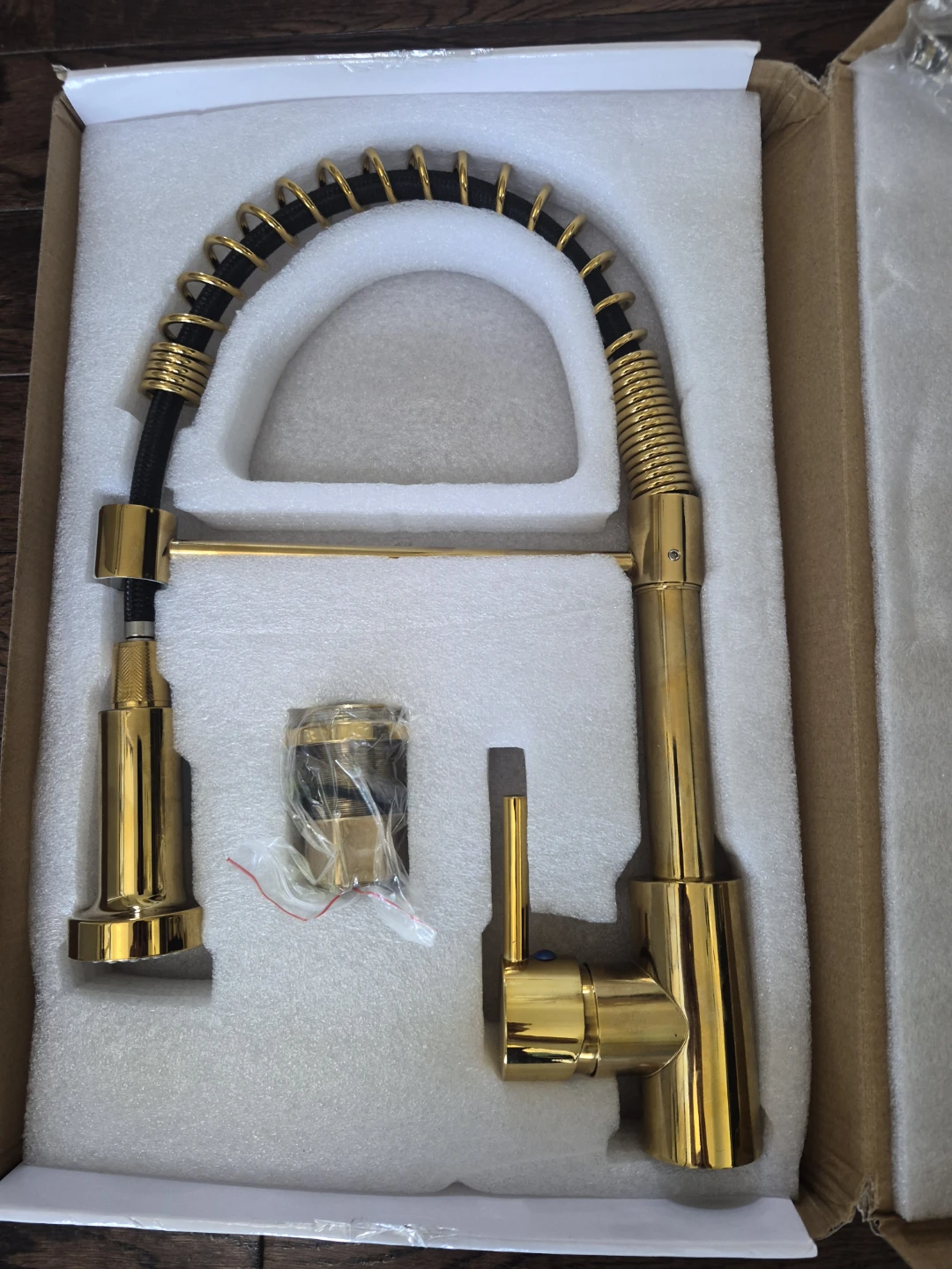 Gold Kitchen Faucet with Sprayer
