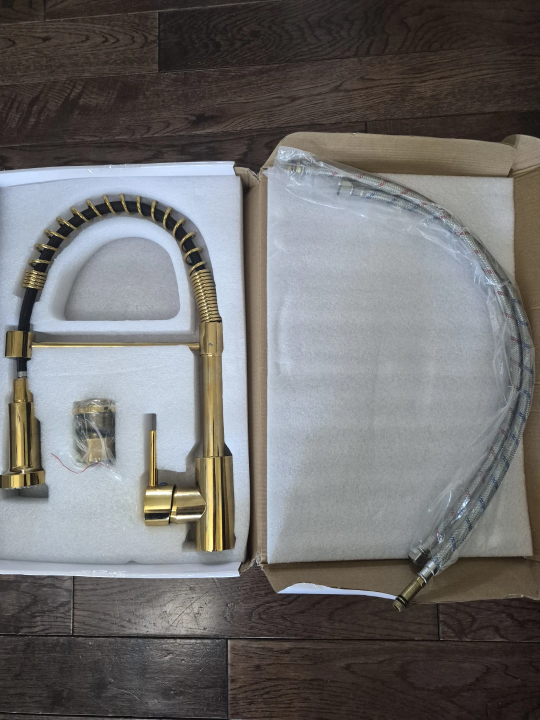 Gold Kitchen Faucet with Sprayer - photo 3