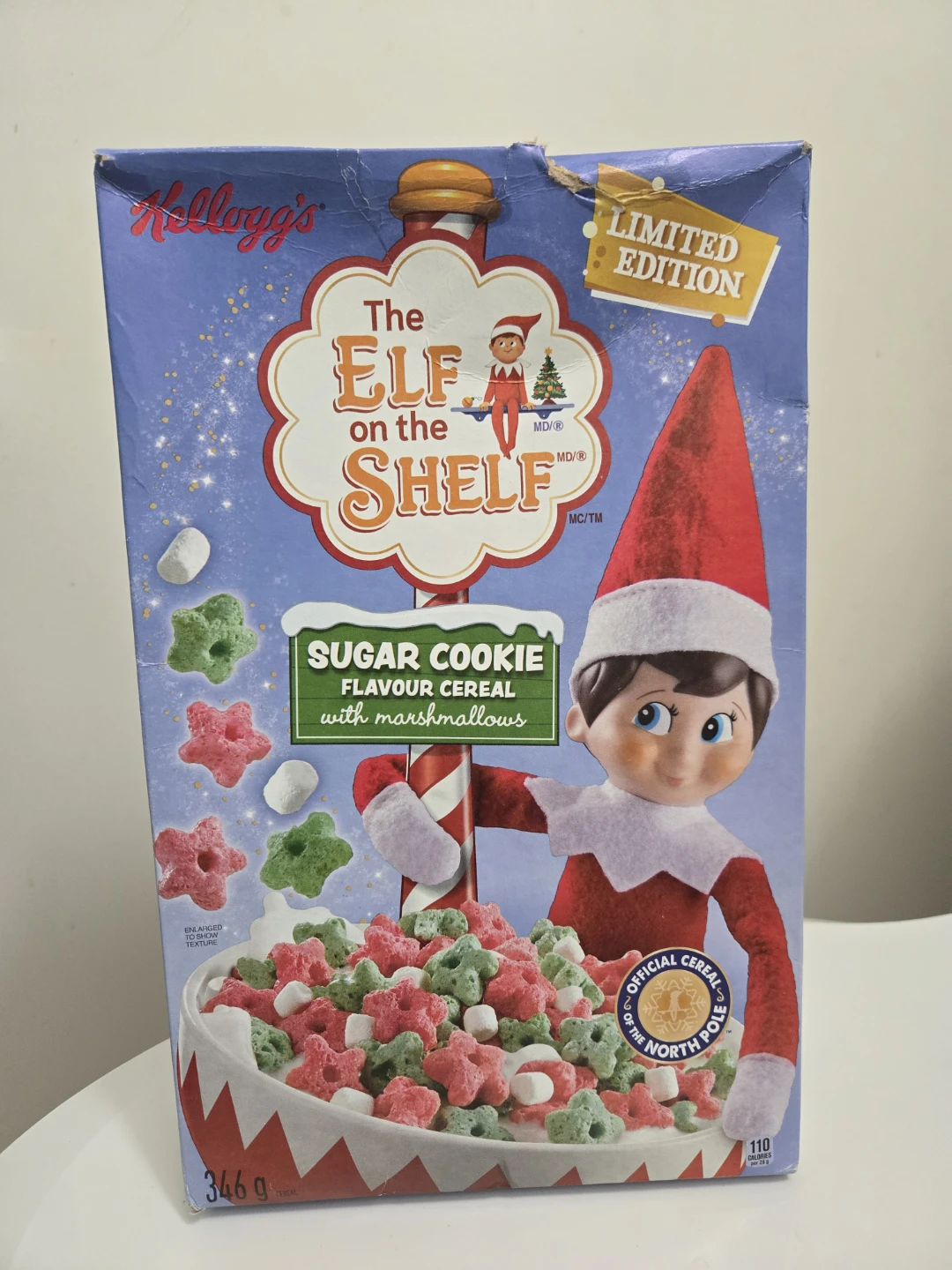 Kellogg's The Elf on the Shelf Sugar Cookie Flavour Cereal