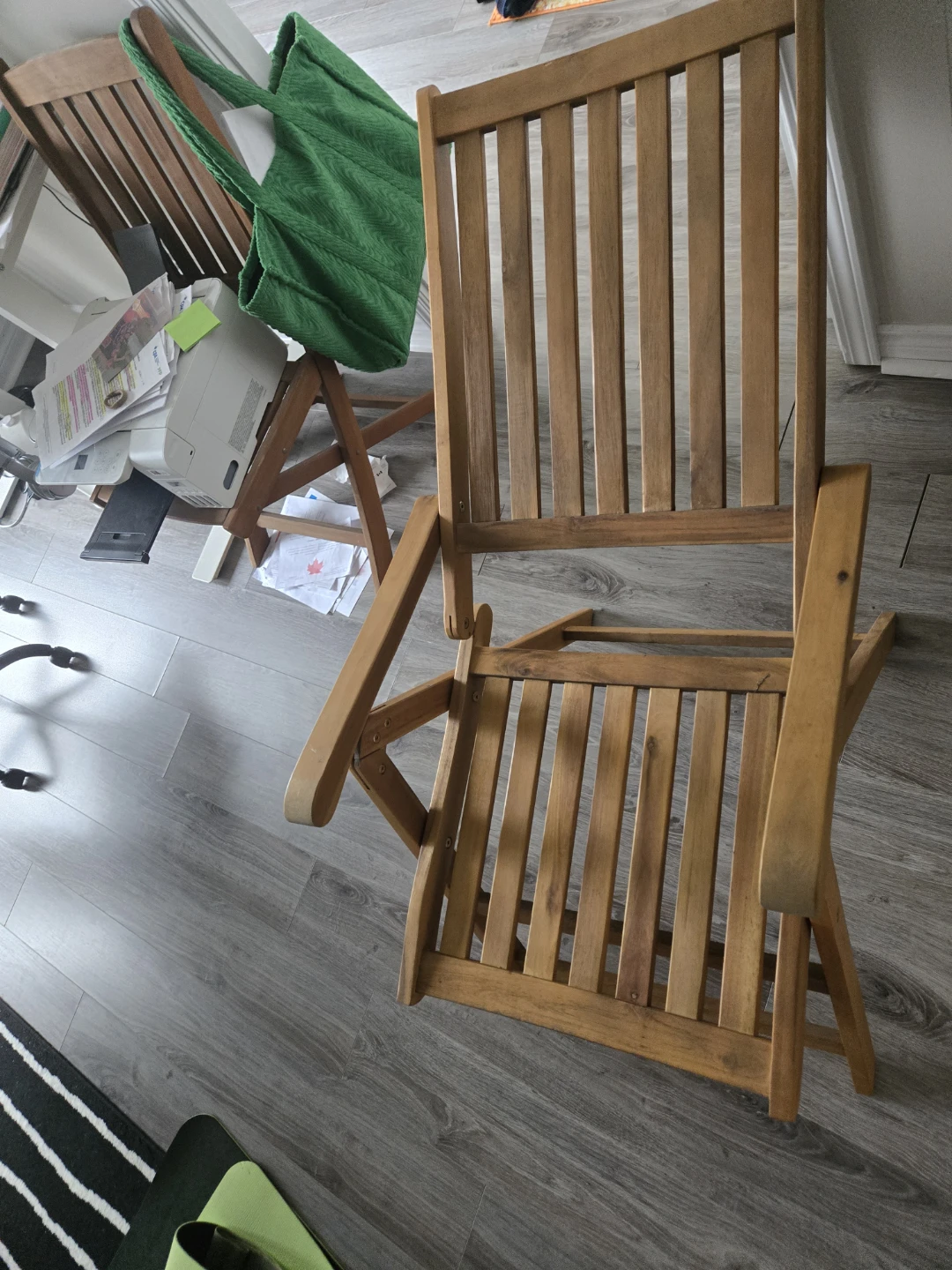 Wooden Folding Chair x2