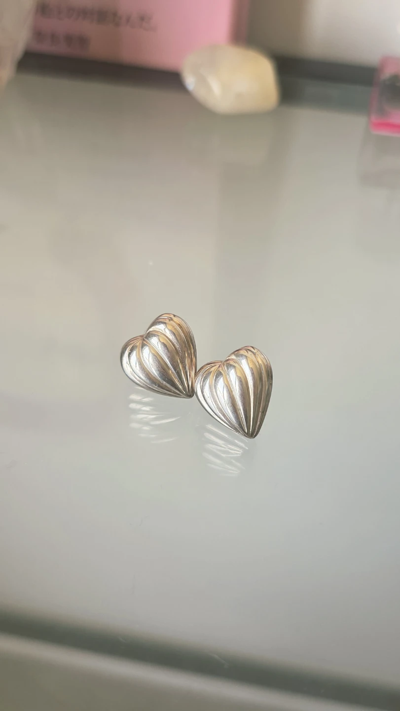 Sterling Silver Heart Earrings