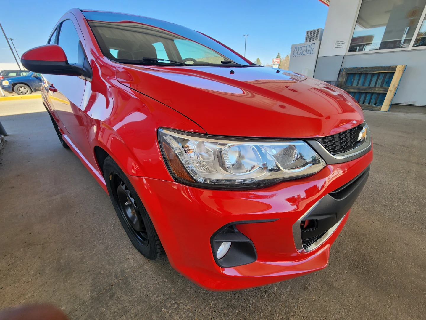 Red Chevrolet Sonic RS Hatchback - photo 4