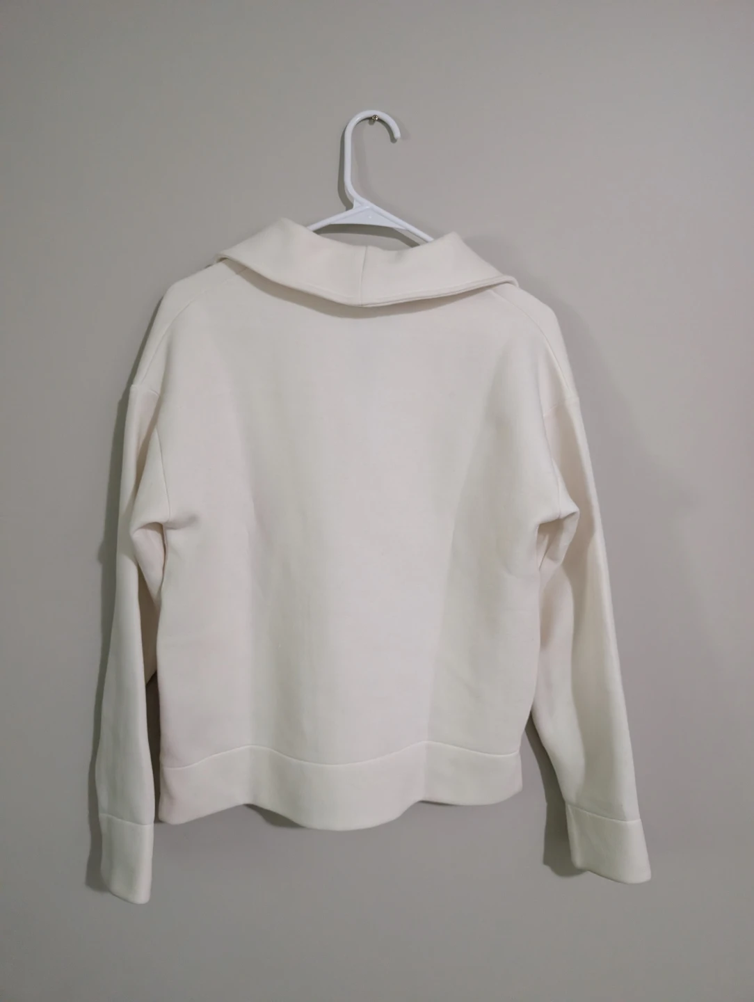 Banana Republic Cream Collared Sweatshirt XS - photo 2