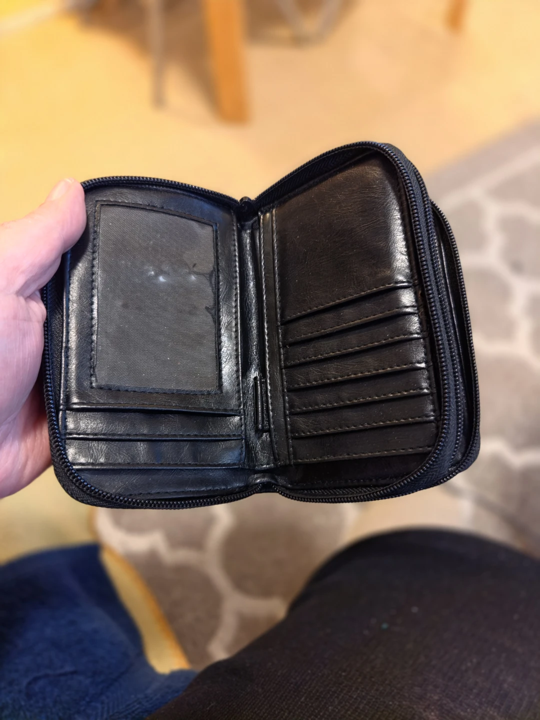 Black Zippered Wallet - photo 4