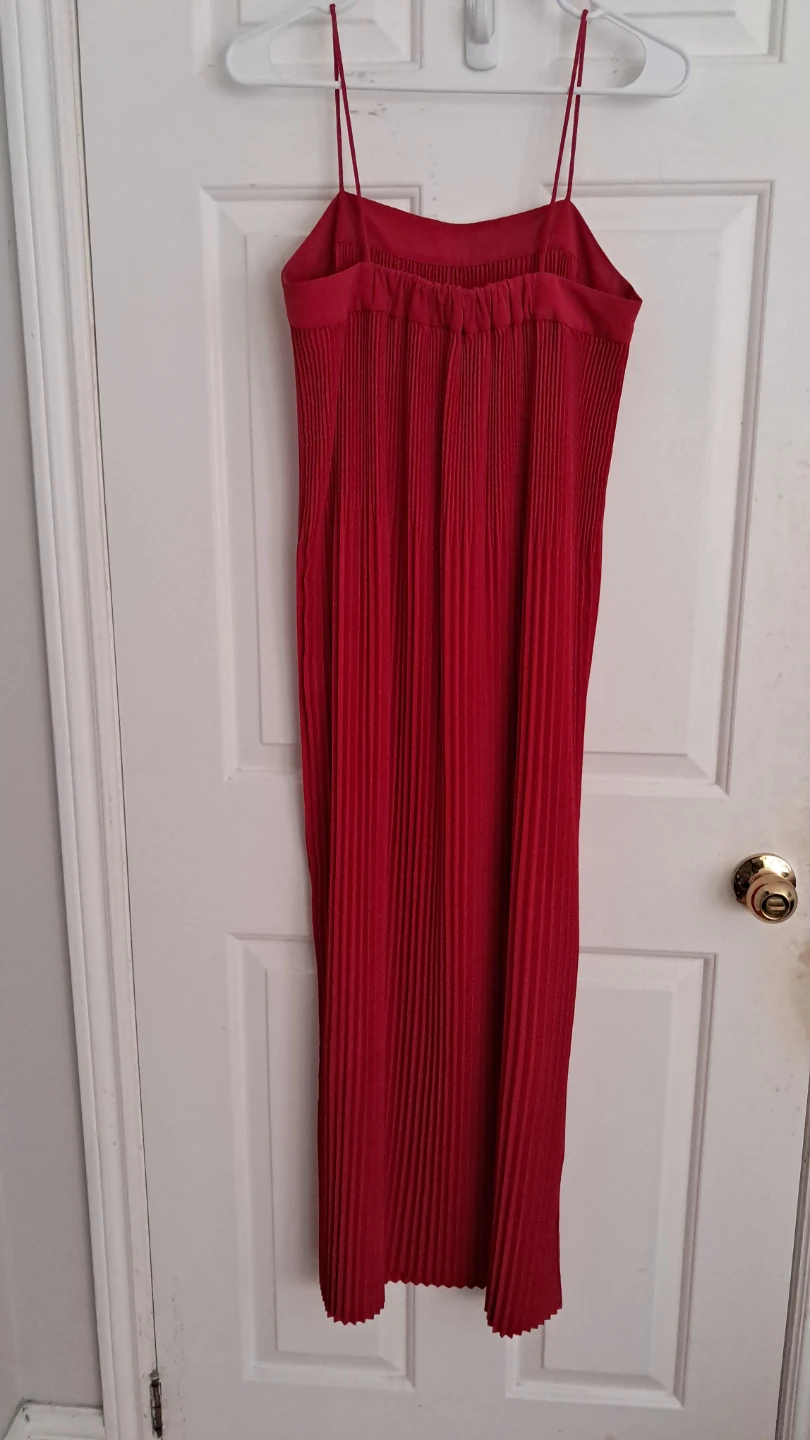 Red Pleated Maxi Dress - & Other Stories - photo 2