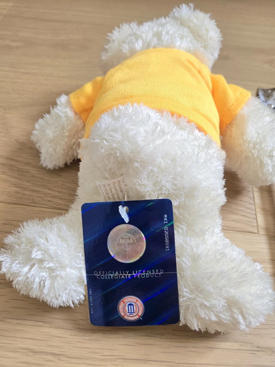 White Teddy Bear Plush Toy Doll University of Michigan - photo 3