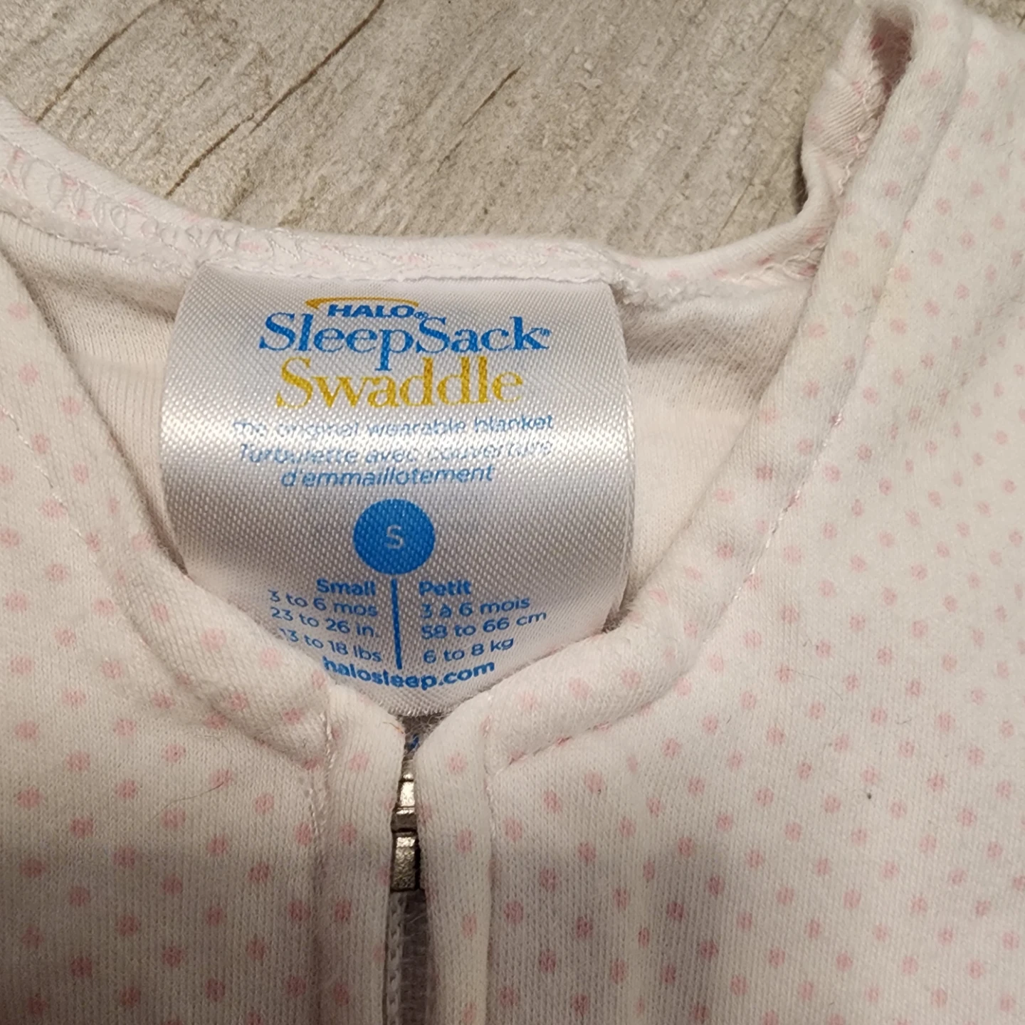 New HALO SleepSack Swaddle Small Pink Dot Wearable Blanket - photo 2