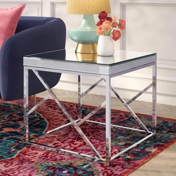 Mirrored Side Table