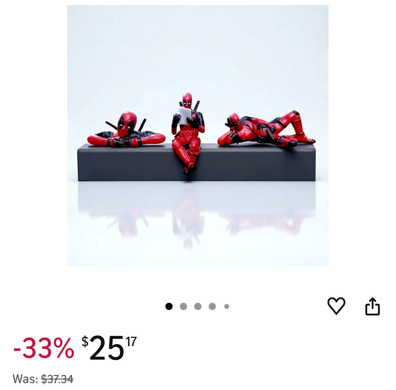 Deadpool Action Figurine Car/Desk Decor
