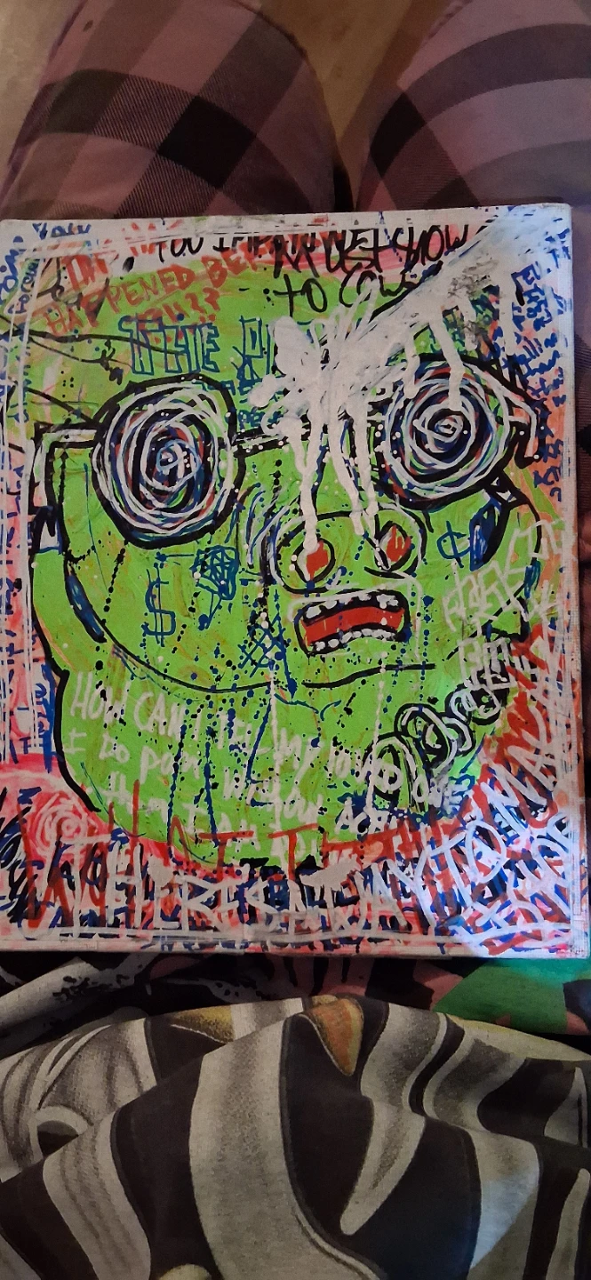 Abstract Art Canvas Painting *double sided*
