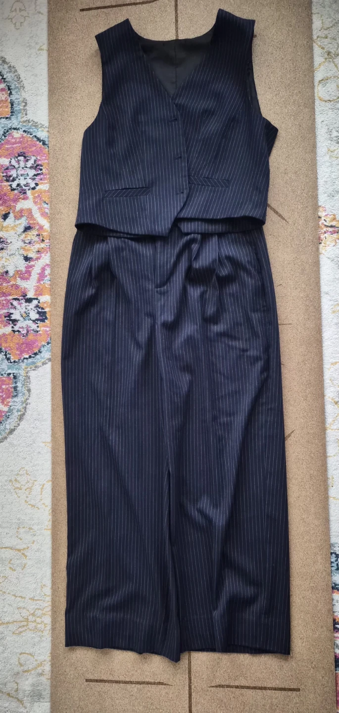 Pinstripe Vest and Pants Set size L/XL