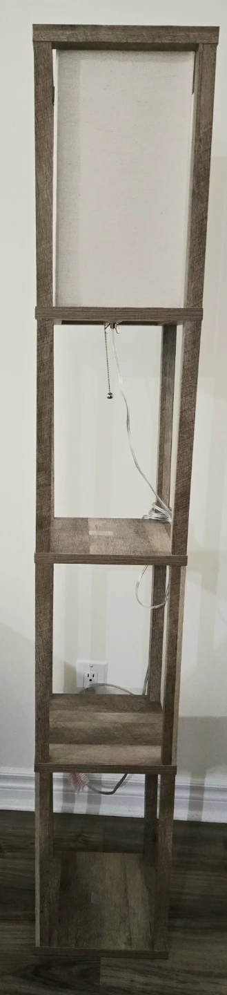 Set of 2 floor lamps with shelves - photo 2