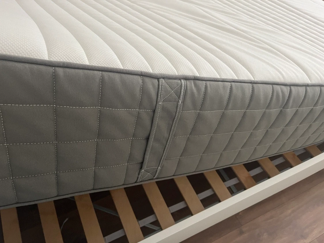 IKEA White MALM Bed Frame with Mattress - photo 3