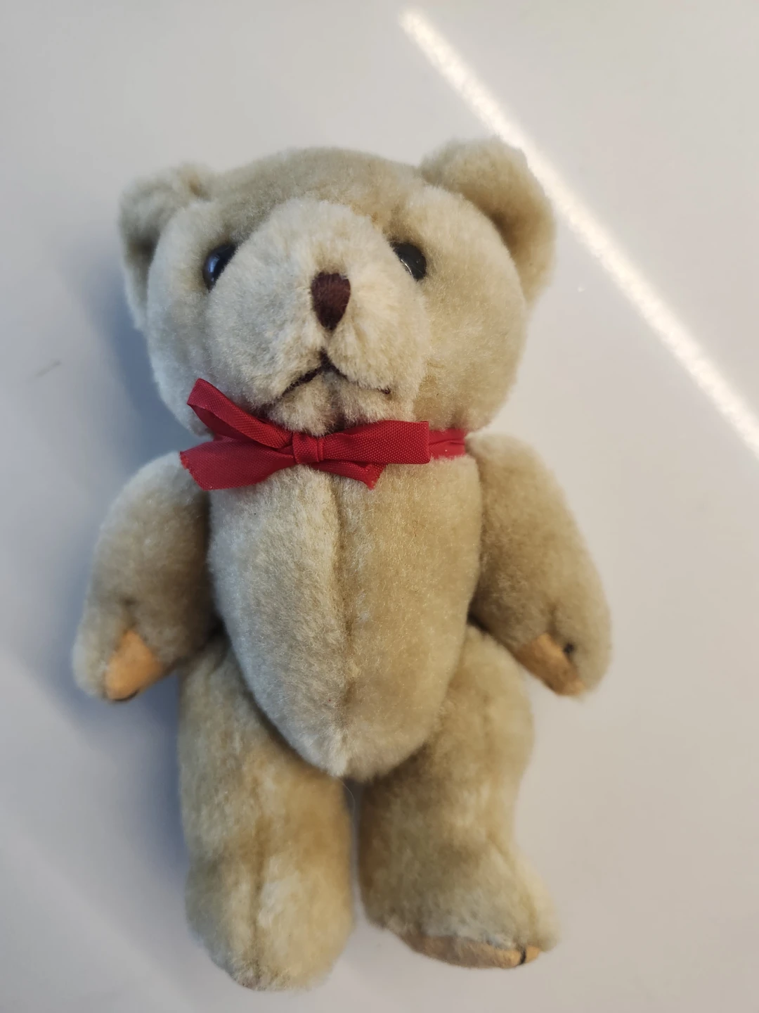 Brown Teddy Bear with Red Bow