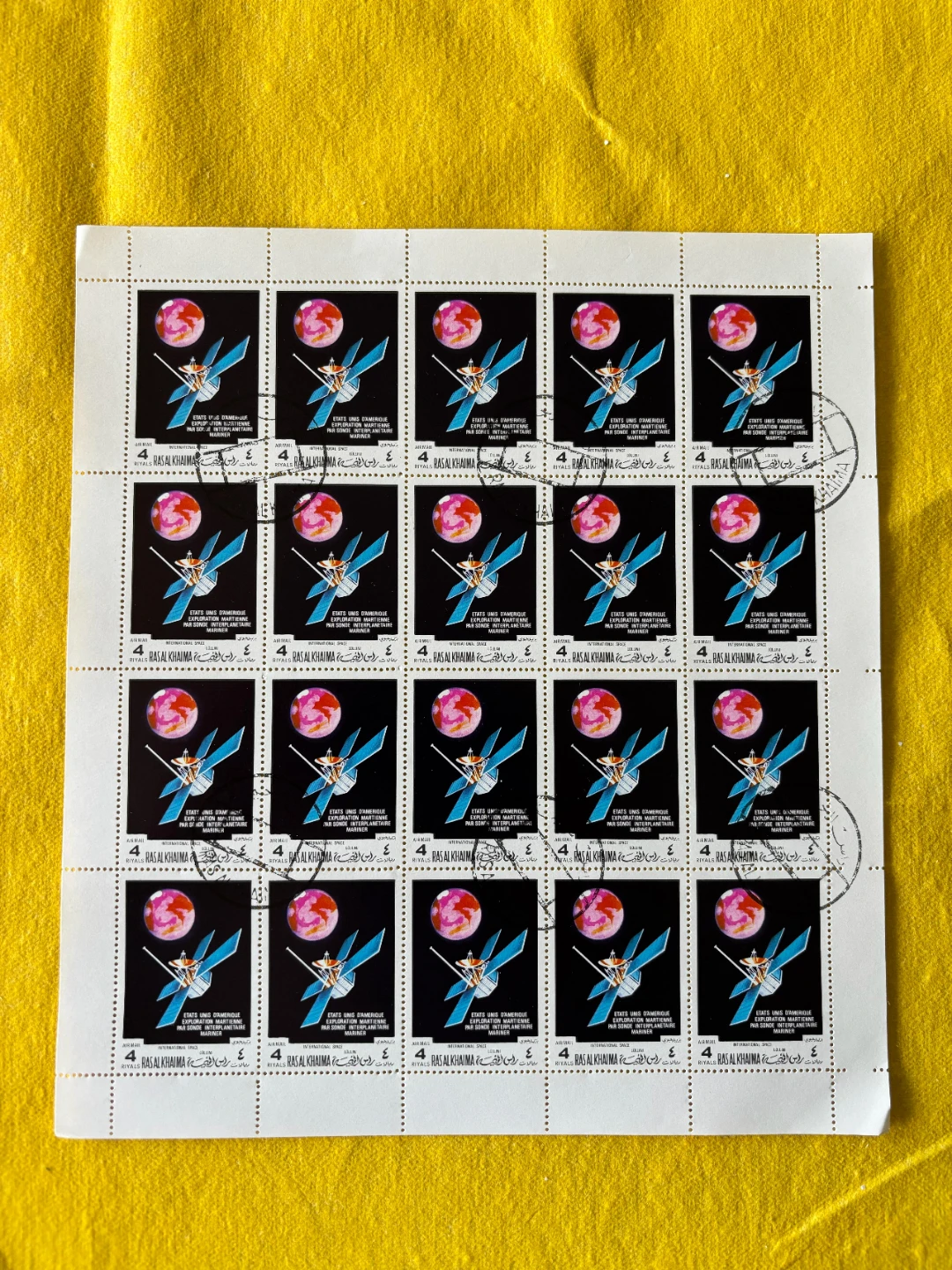 Stamp sheets set (6x) Space exploration (international) - photo 4