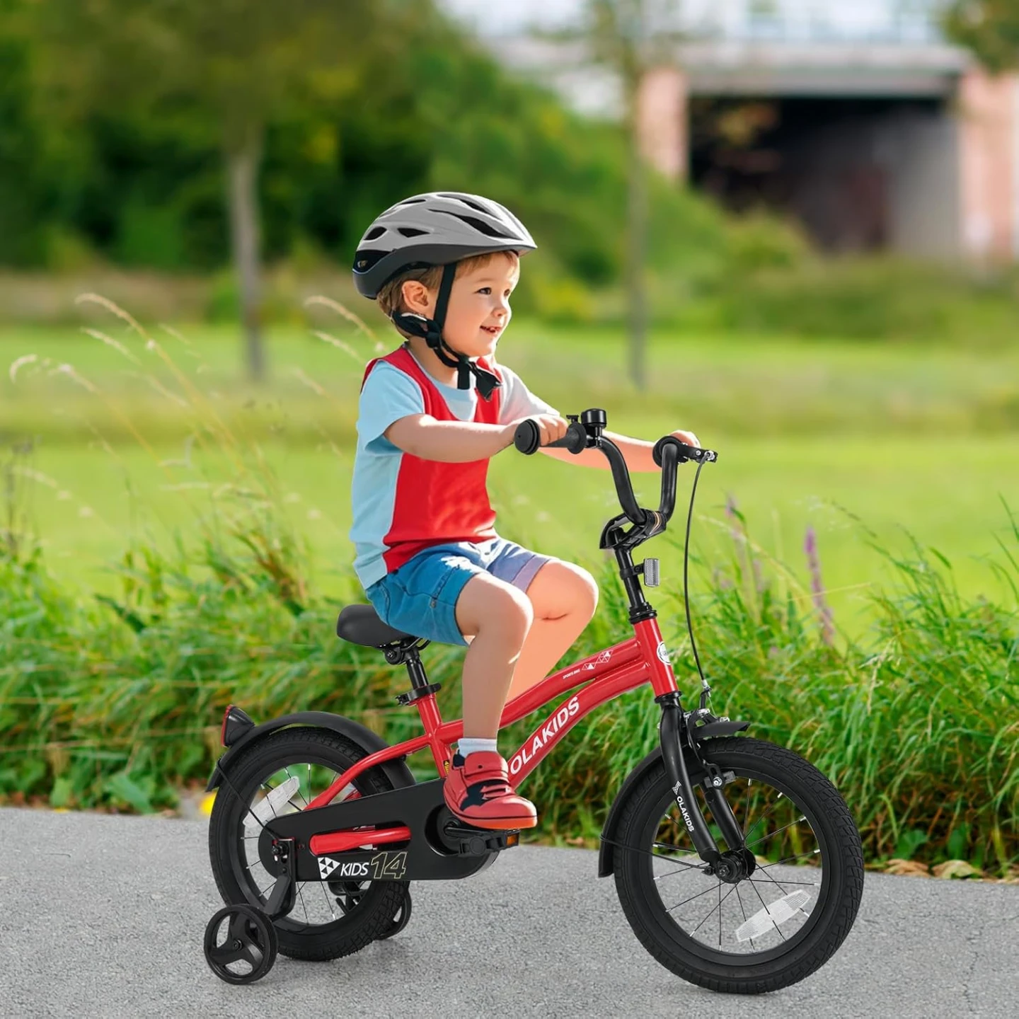OLAKIDS Kids Bike,14 Inch Toddlers Bicycle with Training Wheels - photo 5