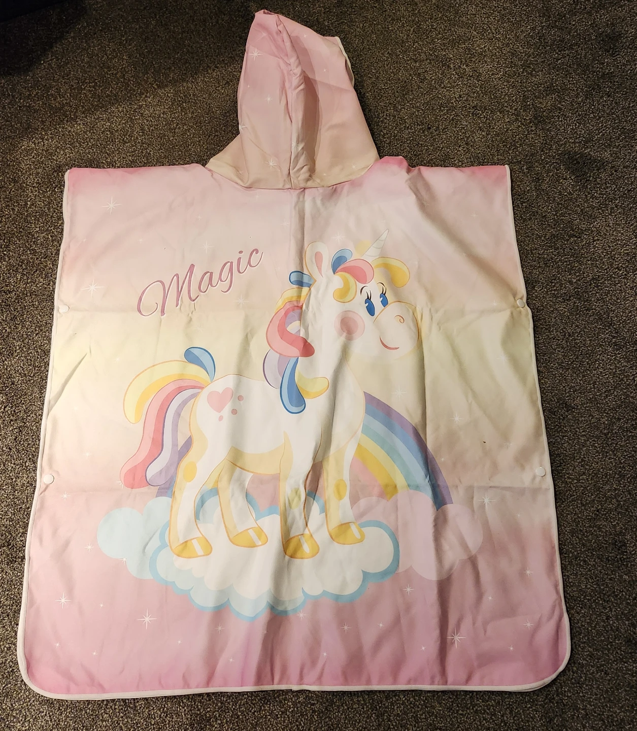 Kids Unicorn Hooded Poncho Towel - photo 2