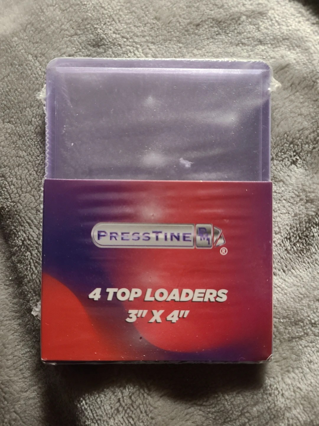 Presstine 4 Top Loaders 3" X 4"