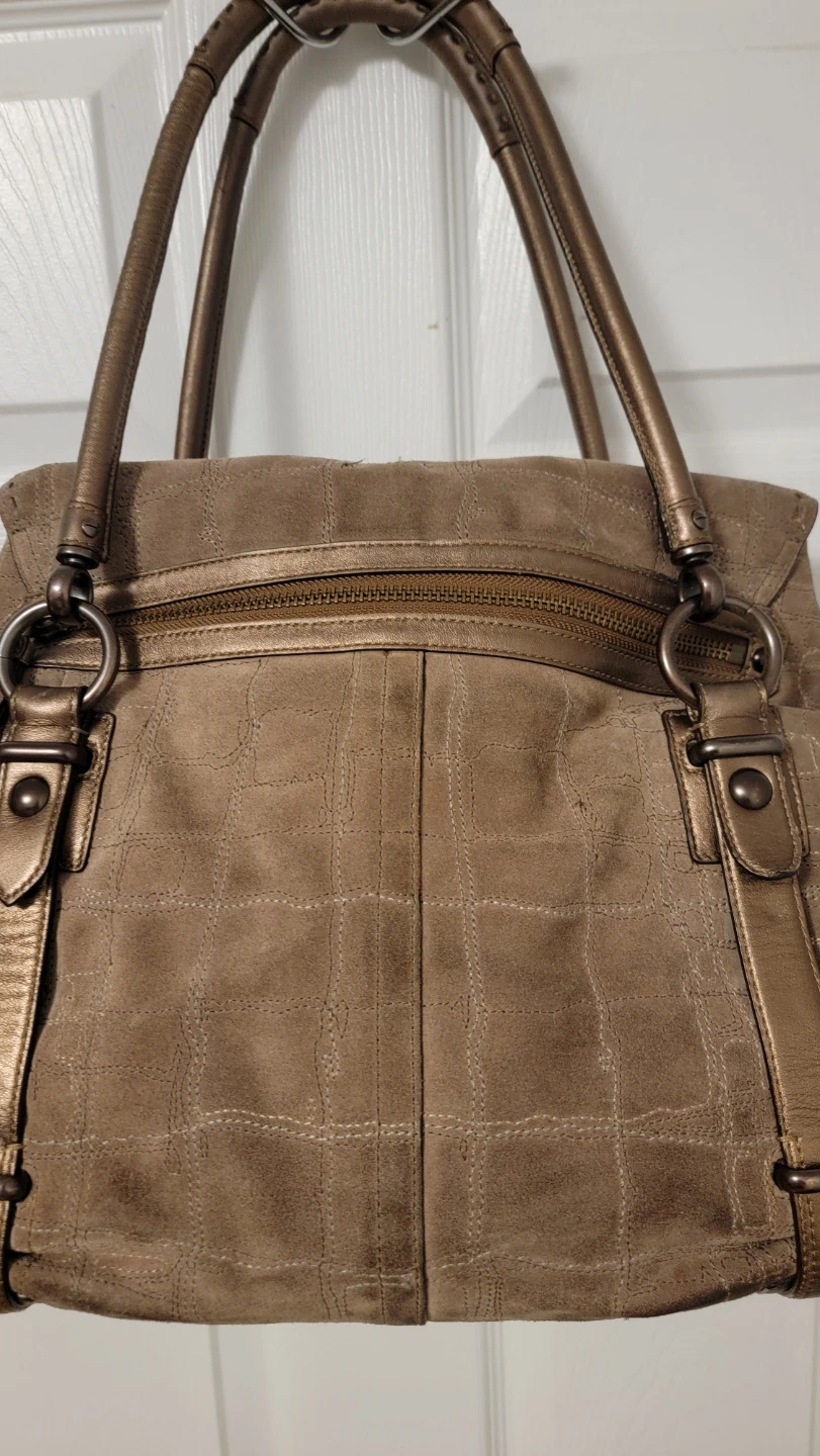 Coach Hampton Stitch Flint Suede Carryall Limited Edition - photo 5