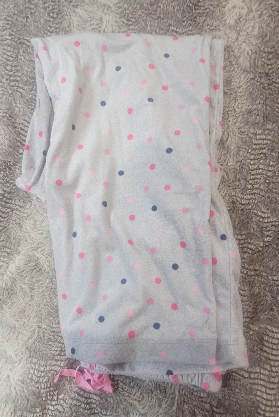 Grey Polka Dot Pajama Pants - photo 2