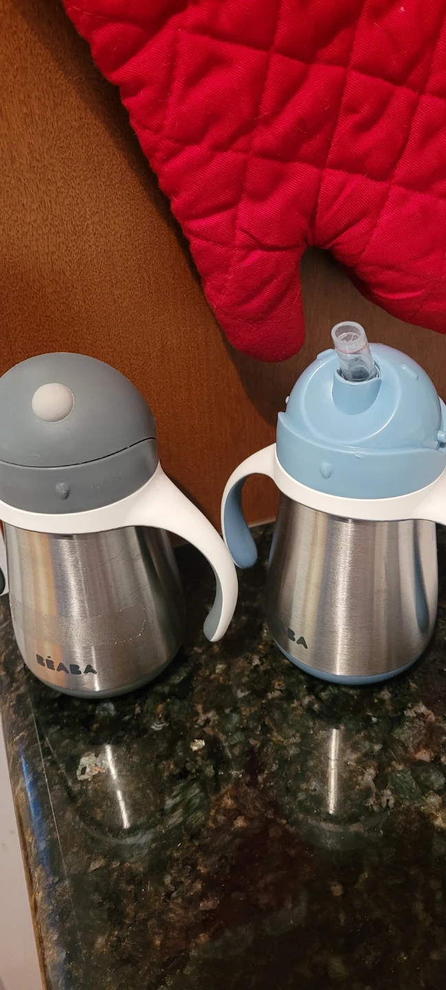 2 BEABA Stainless Steel Straw Cups - photo 4