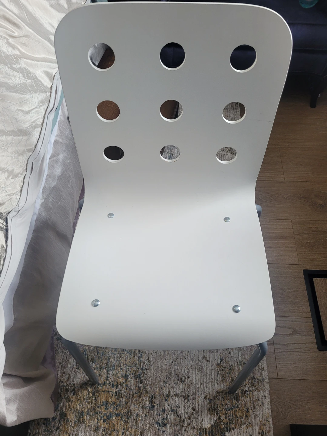 IKEA White Side Chair x 2