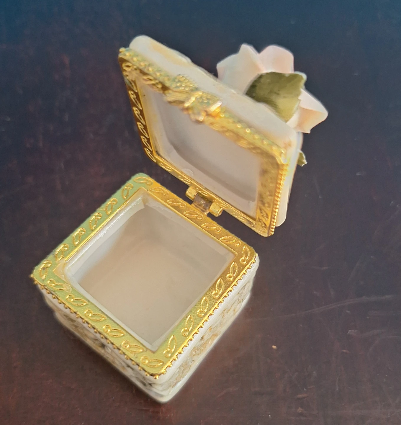 Decorative Trinket Box with Rose - photo 2