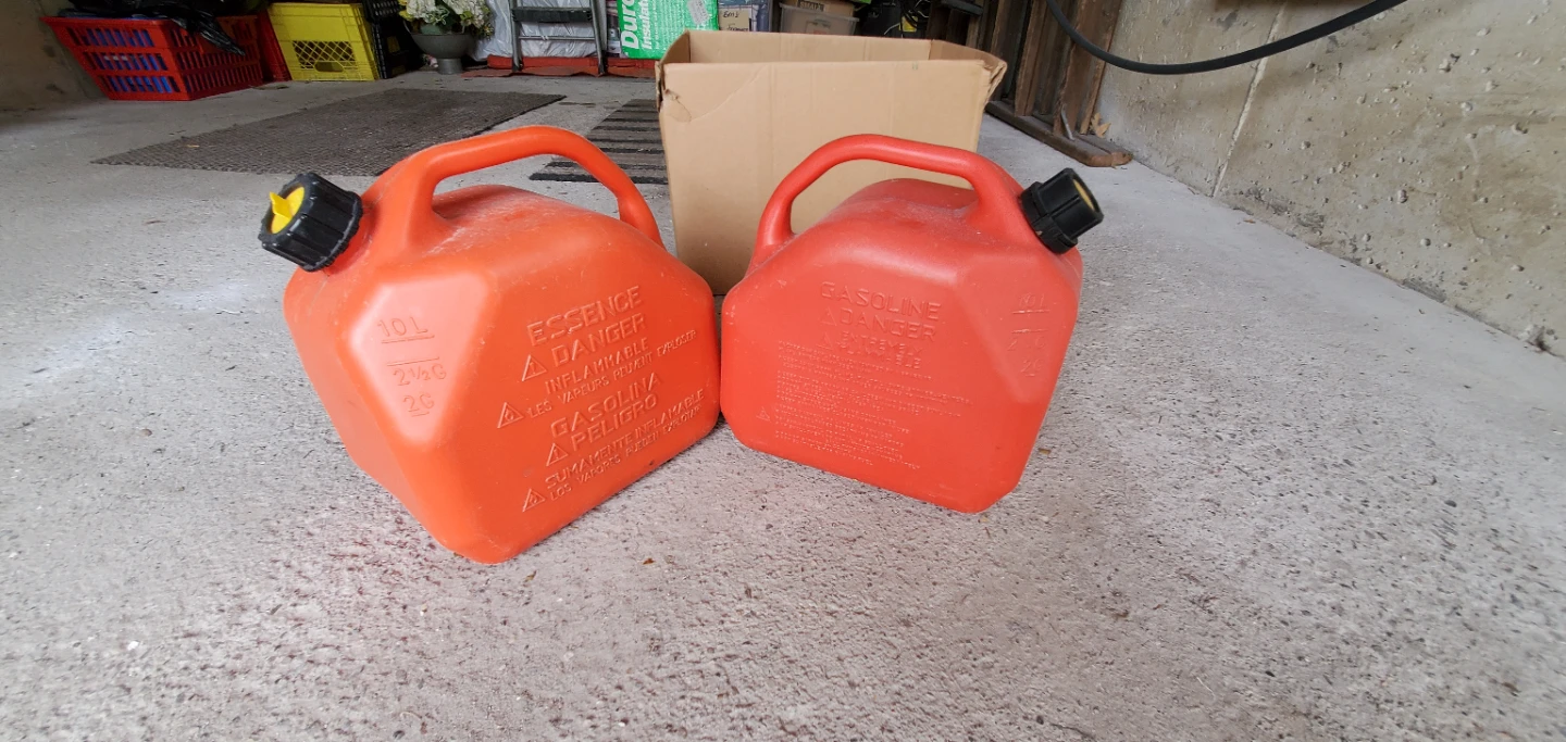 Two 10L Red Gas Cans - photo 2