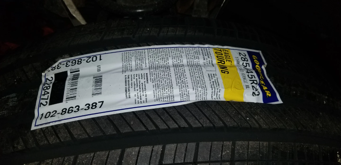 Goodyear Eagle Touring Tires life 100% new - photo 4