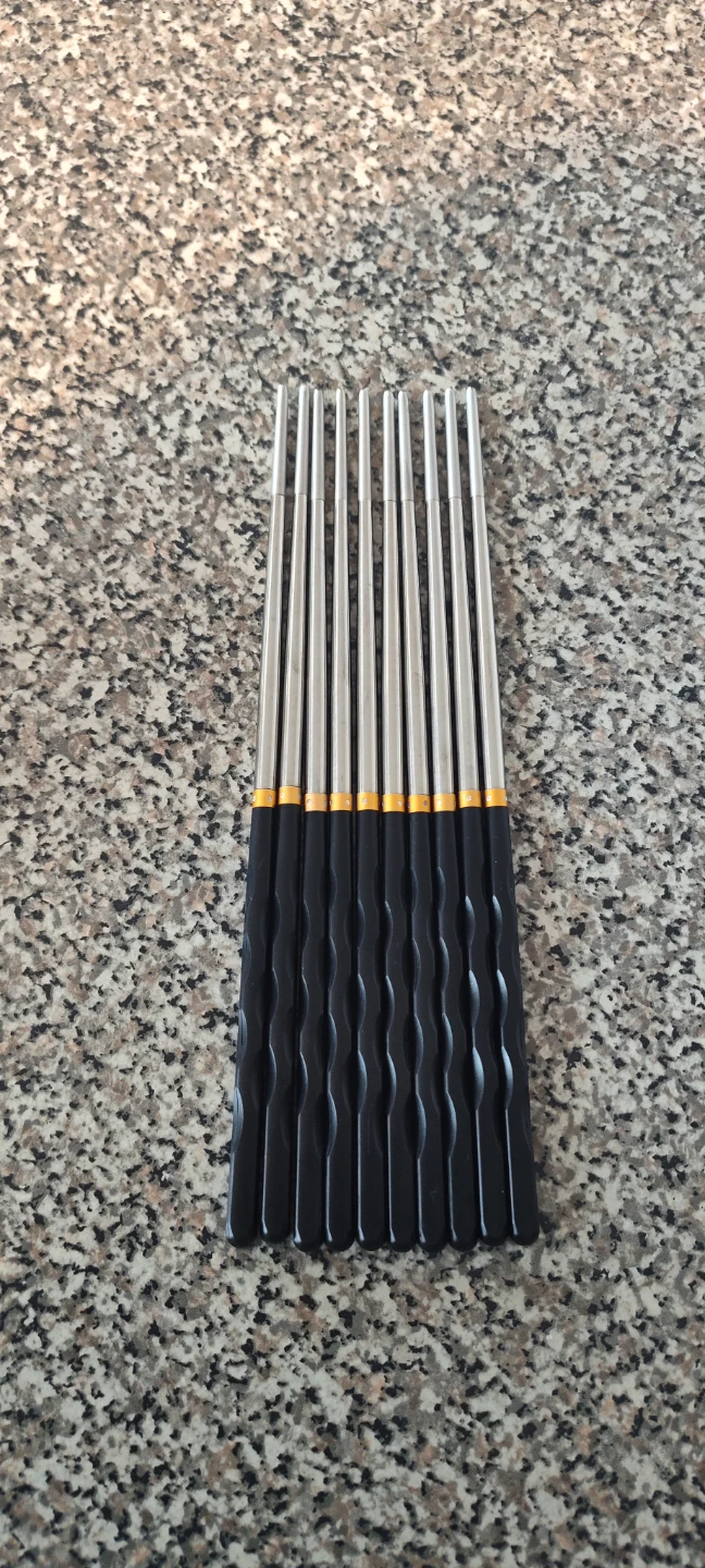 Set of 5 Pairs Stainless Steel Chopsticks