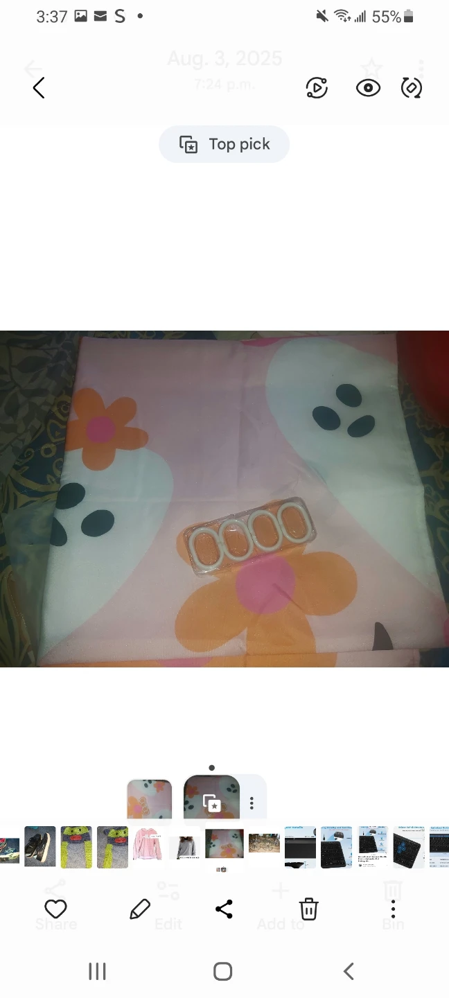 Shower Curtain with Rings and small rug - photo 2