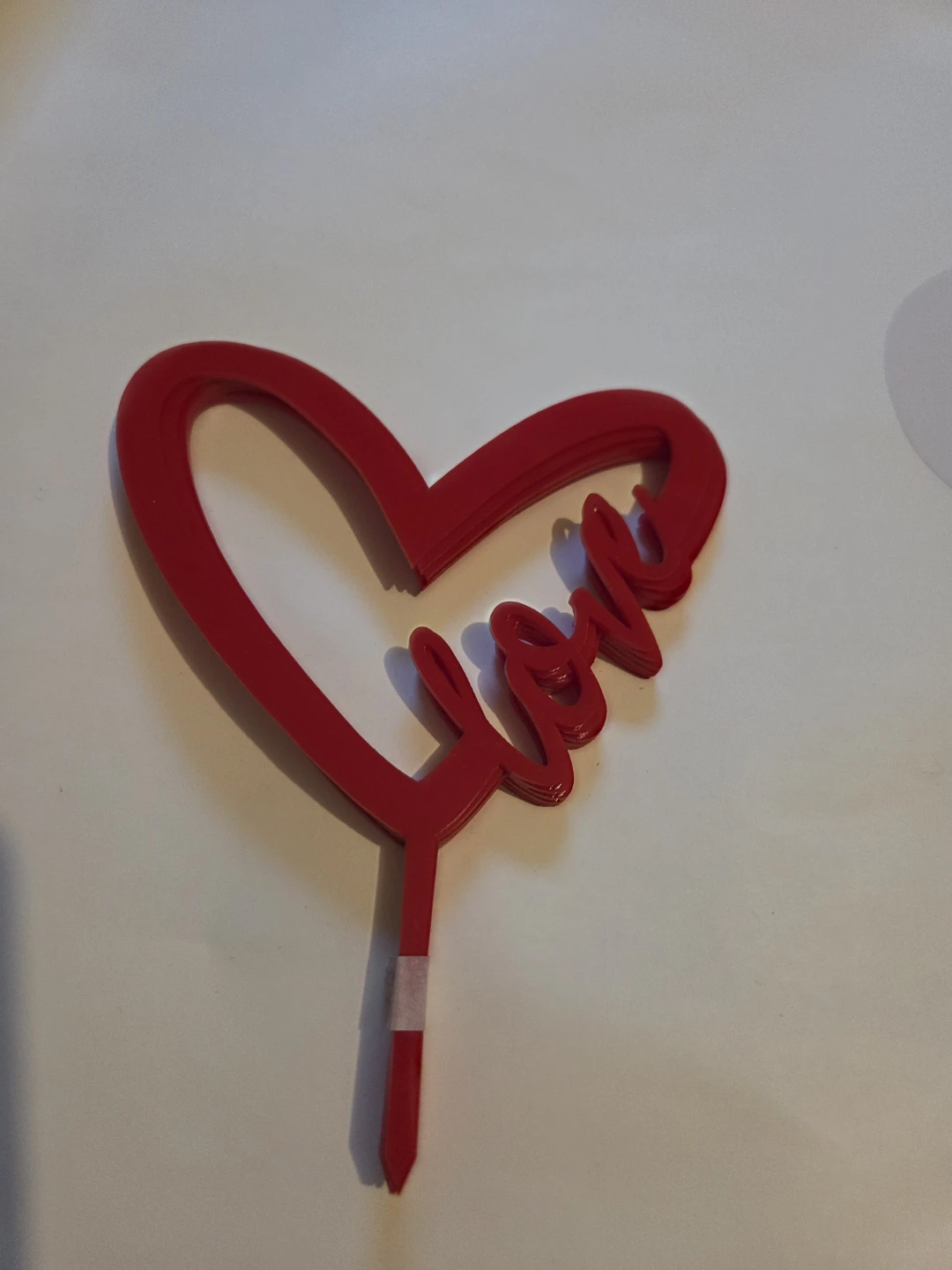 Red Heart "Love You" Cake Topper - photo 2