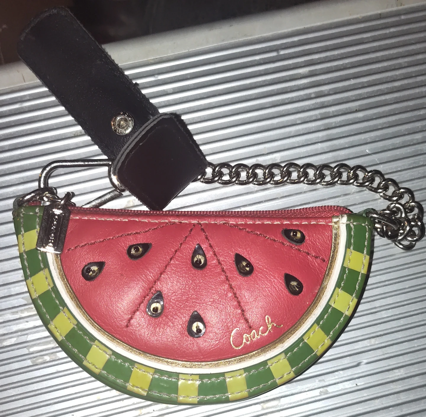 Coach Watermelon Coin Purse Pouch