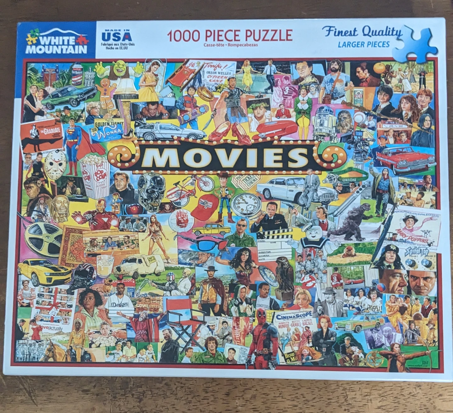 White Mountain Puzzles Movies 1000 Piece Jigsaw Puzzle