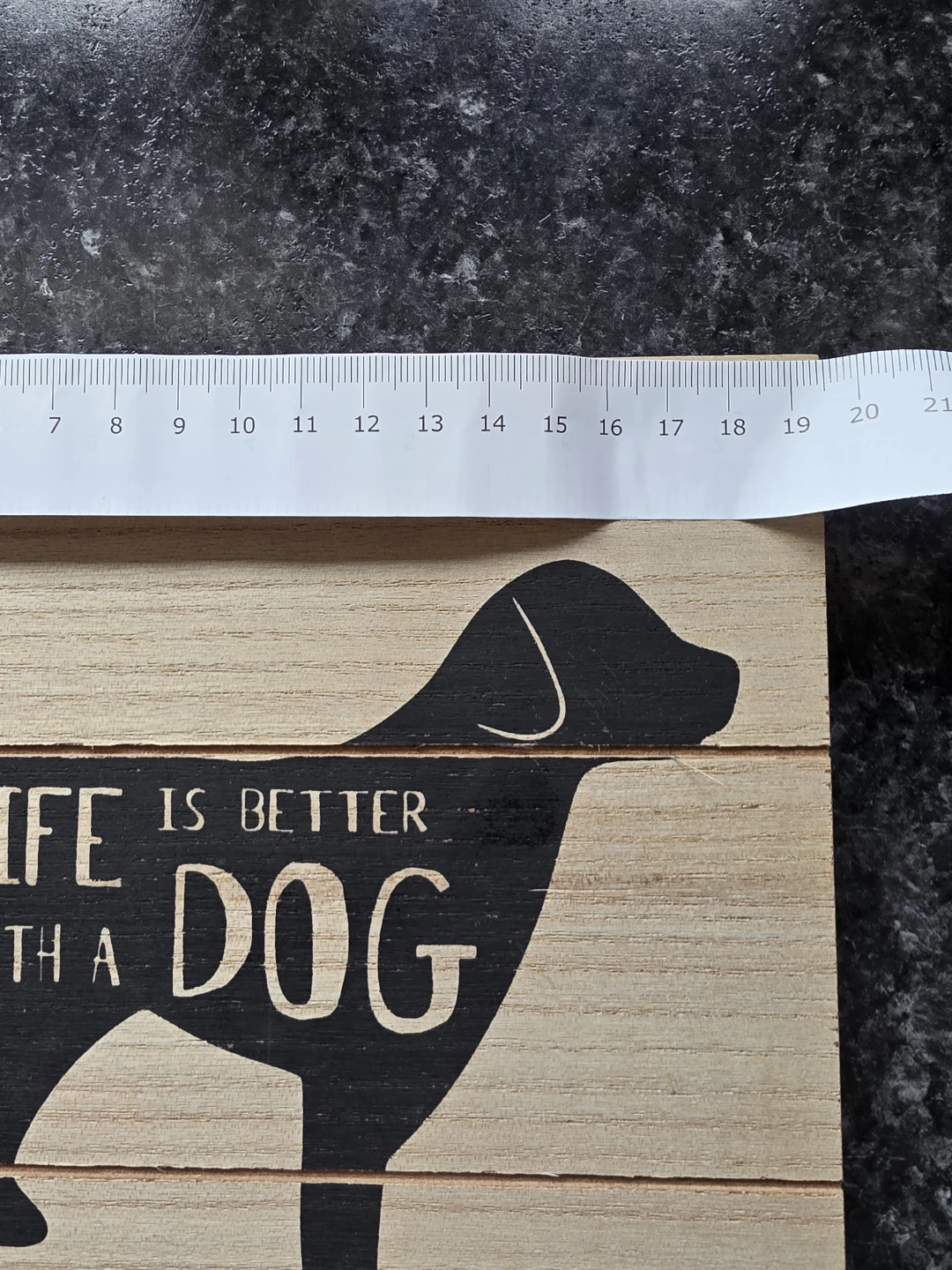 Wooden Sign "Life is Better With A Dog" - photo 2